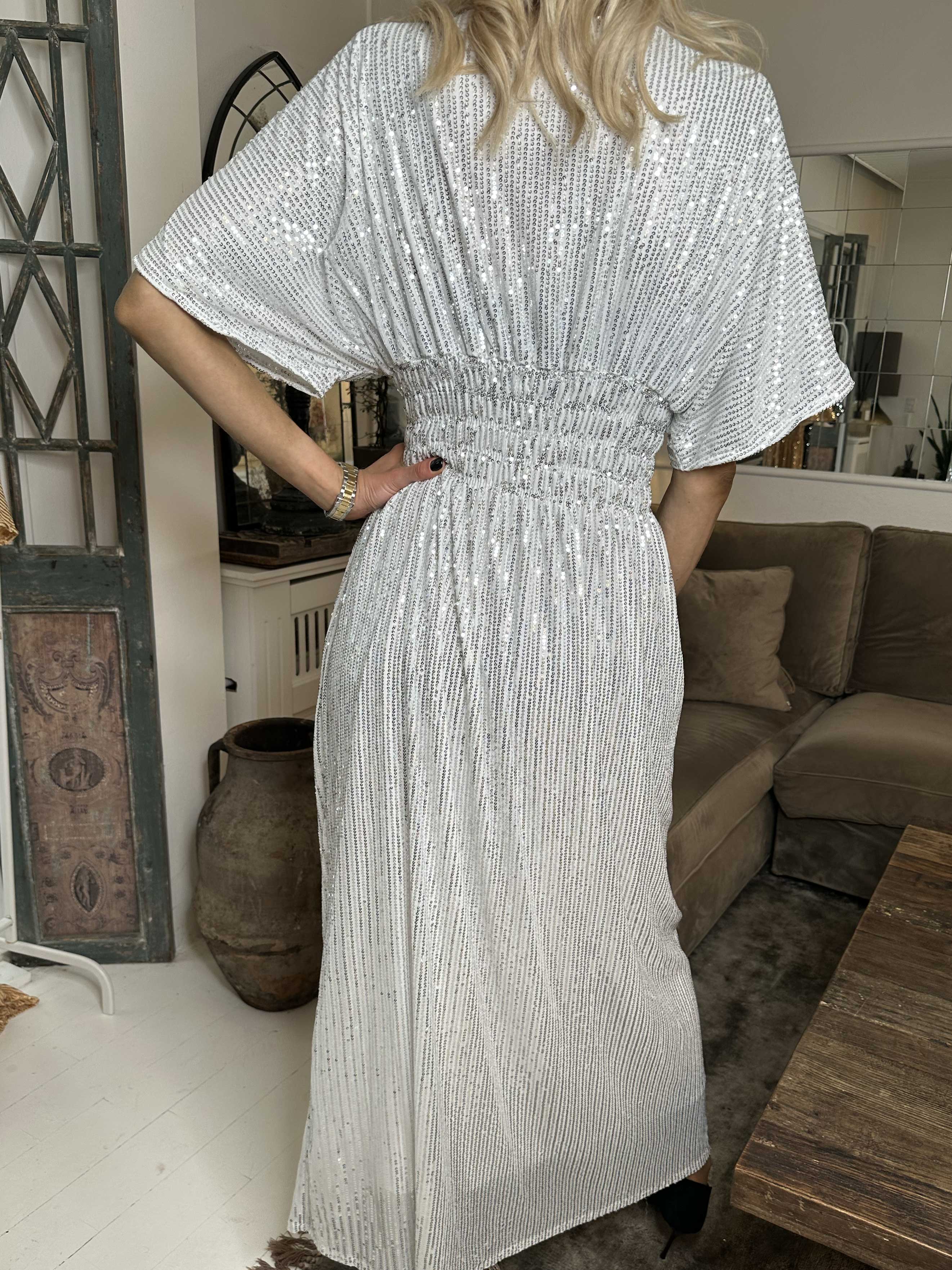 Pams Glitter - Lang smuk kjole med pailletter